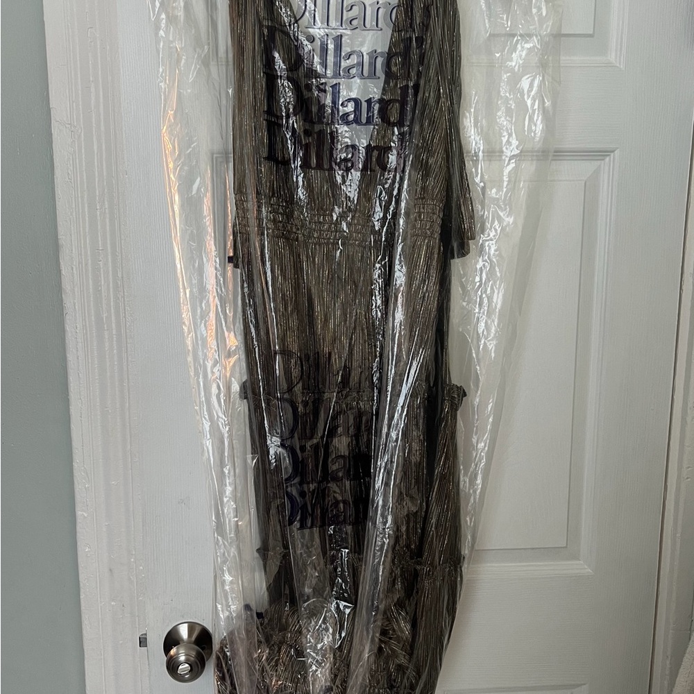 New, A Loves A, Evening Dress, Black, Metallic Gold and Silver Size L - Picture 5 of 5